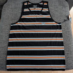 Dark Seas Division Lucas Striped Tank Top S